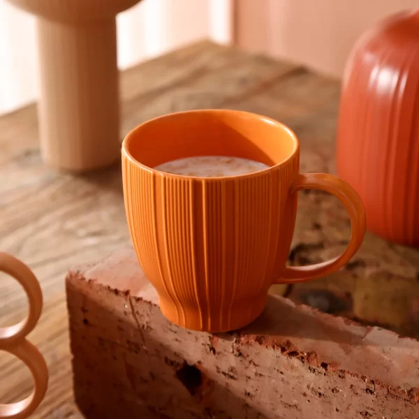 Orange Bulk Catering Crockery, Wholesale Ceramic Dinner Set-5
