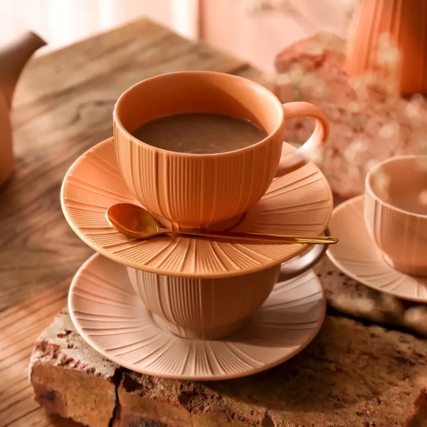Orange Bulk Catering Crockery, Wholesale Ceramic Dinner Set-7