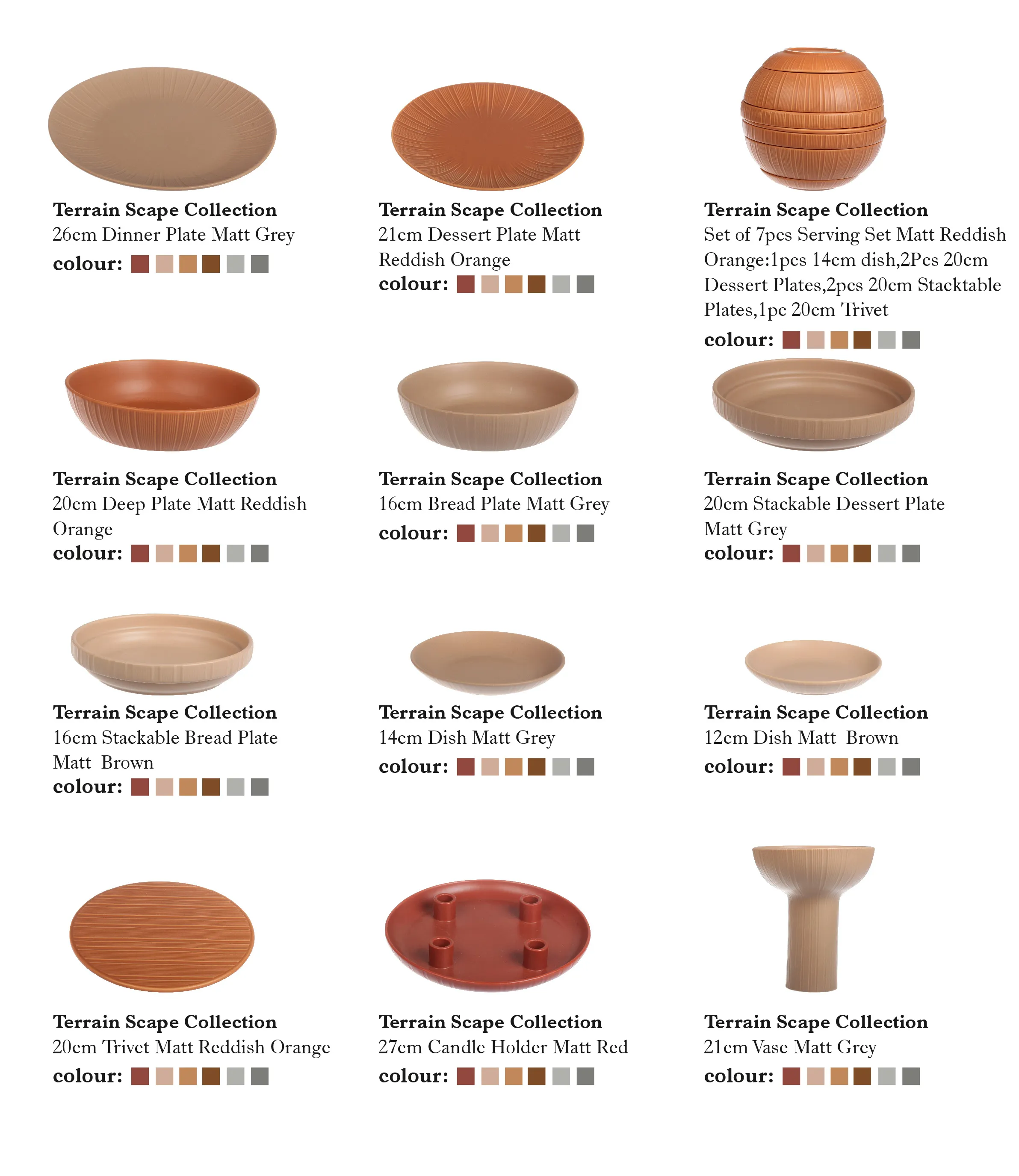 Orange Bulk Catering Crockery, Wholesale Ceramic Dinner Set-9
