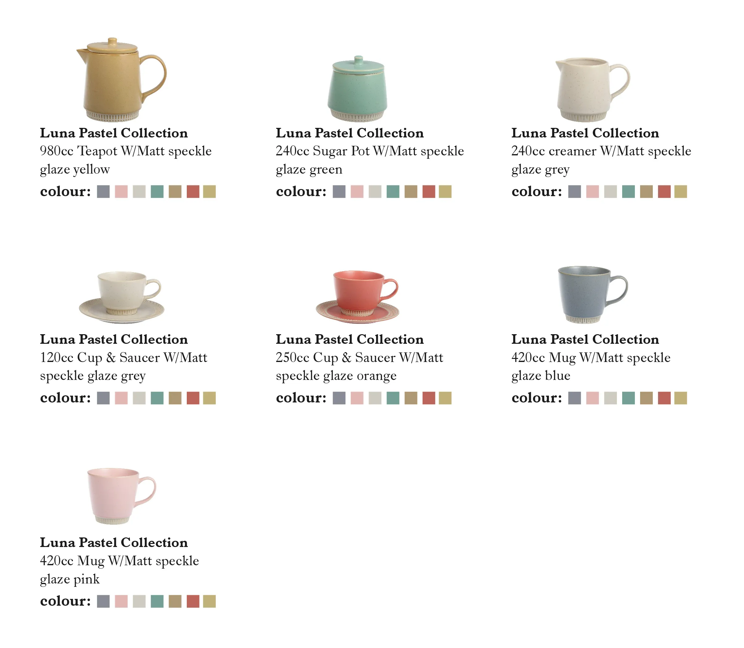 Pastel Color Wholesale Ceramic Dinner Set, Plates Bowls Cups-10