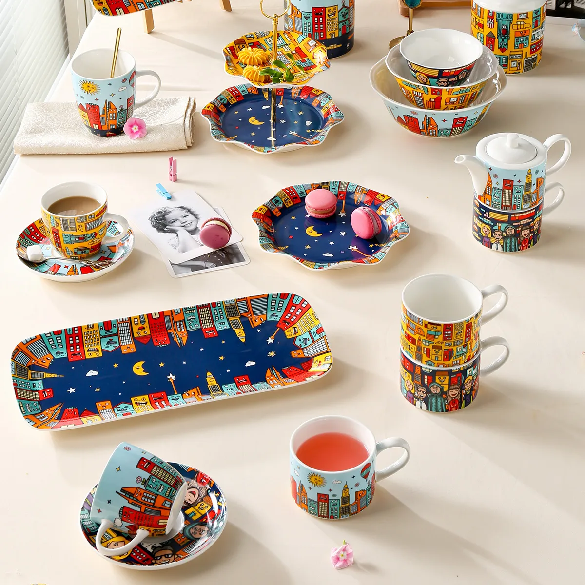 Quiet Night Theme Custom Restaurant Dinnerware Wholesale-1