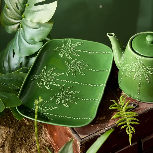 Tropical Palm Motif Wholesale Tableware Dinner Sets In Bulk-7