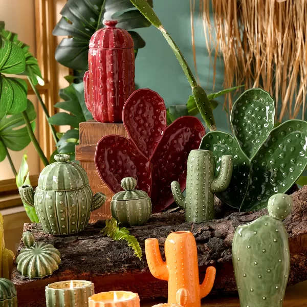 Wholesale China Dinnerware Sets, Cactus Themed Tableware-5
