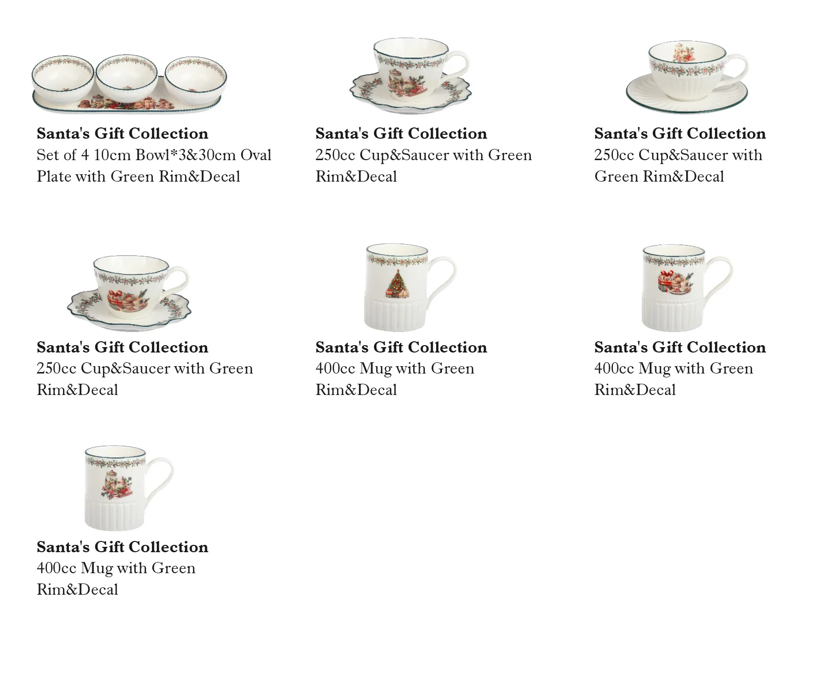 Wholesale Rustic Dinnerware Sets With Christmas Patterns-10