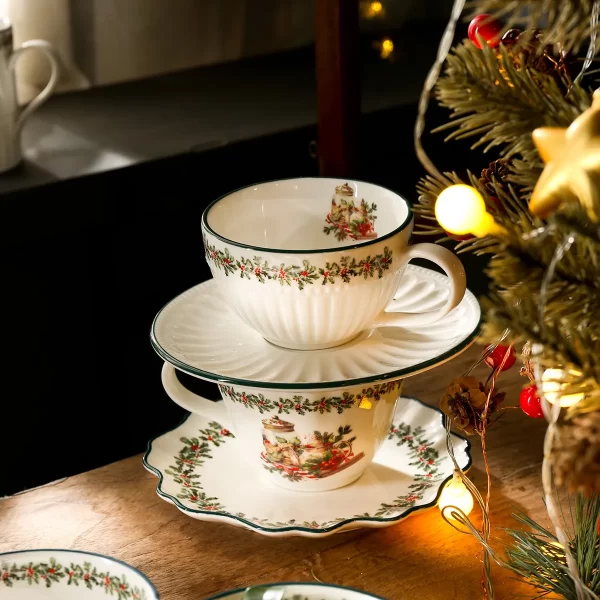 Wholesale Rustic Dinnerware Sets With Christmas Patterns-3