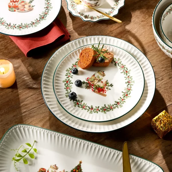 Wholesale Rustic Dinnerware Sets With Christmas Patterns-5