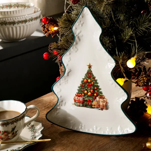 Wholesale Rustic Dinnerware Sets With Christmas Patterns-8