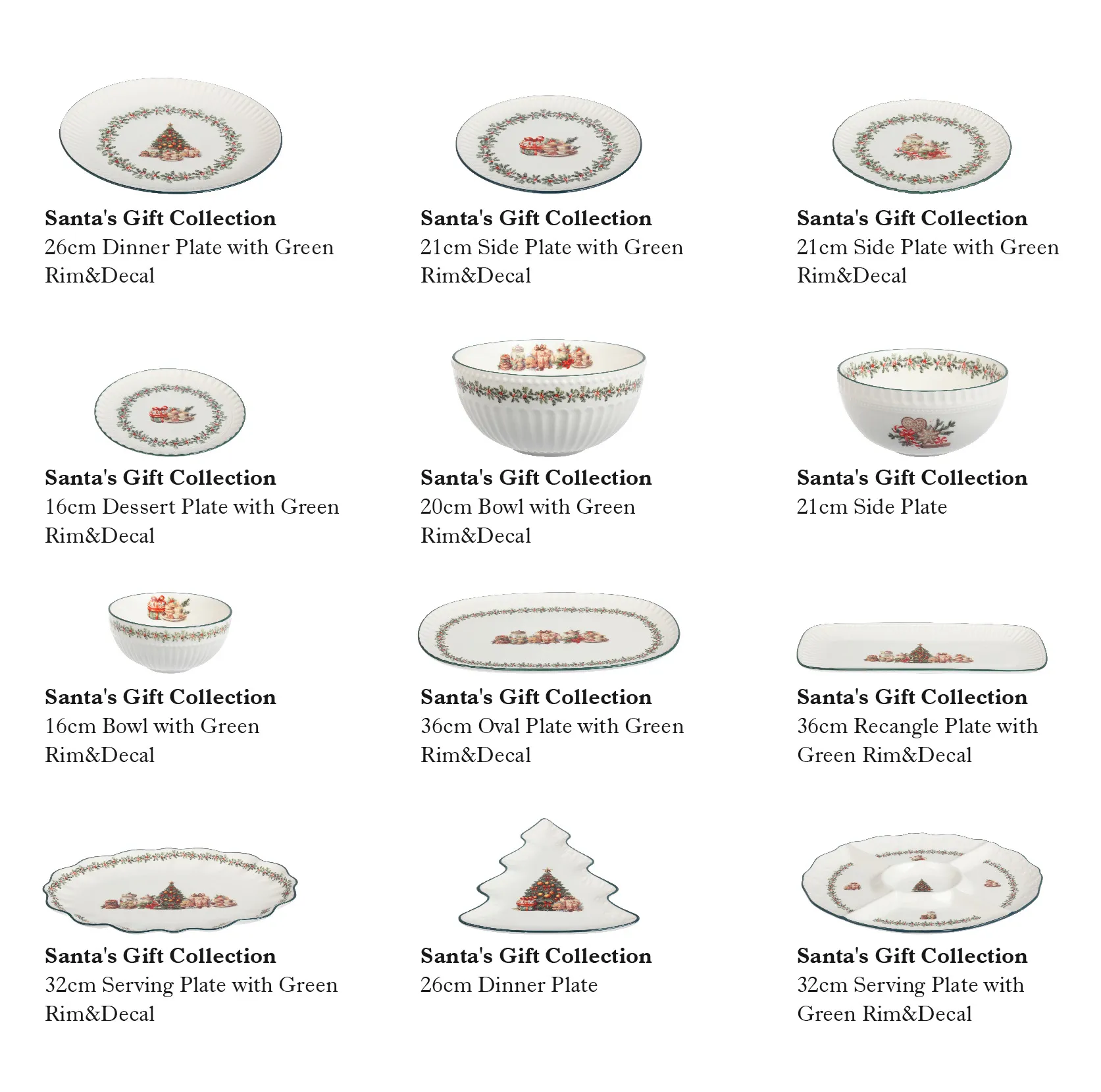 Wholesale Rustic Dinnerware Sets With Christmas Patterns-9