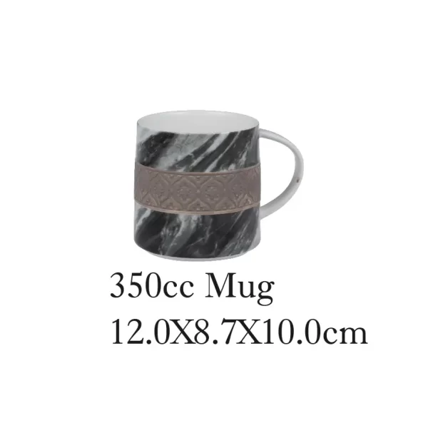Exquisite Bulk Coffee Mug, Marble-Look Ceramic Cup Wholesale-1