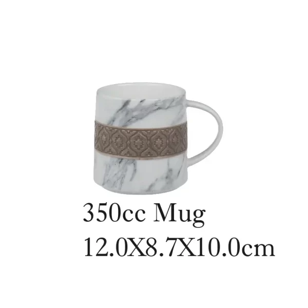 Exquisite Bulk Coffee Mug, Marble-Look Ceramic Cup Wholesale-3