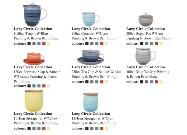 Gradient Tea Cup and Saucer Set Bulk With Shiny Rim Design-6