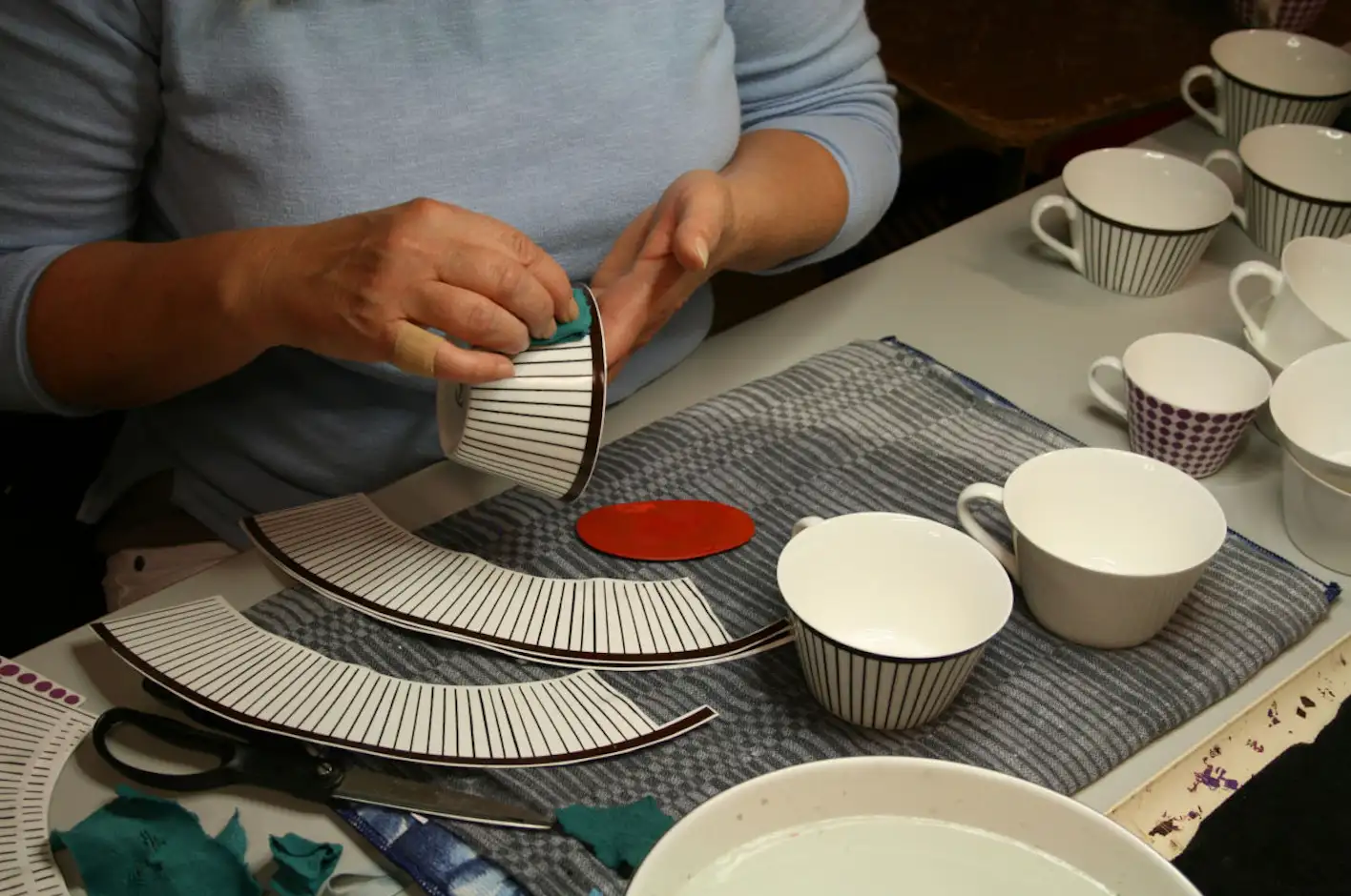 Paint Ceramic Bowls, Decal Transfer