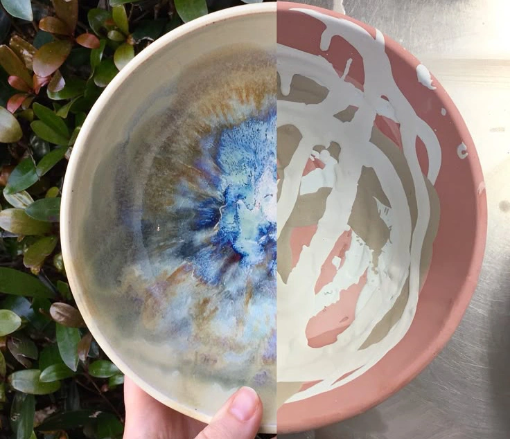 Paint Ceramic Bowls, Kiln-Change Glaze