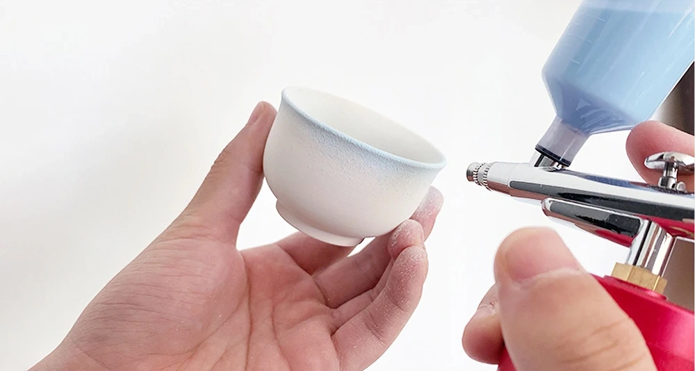 Paint Ceramic Bowls, Spray Glaze