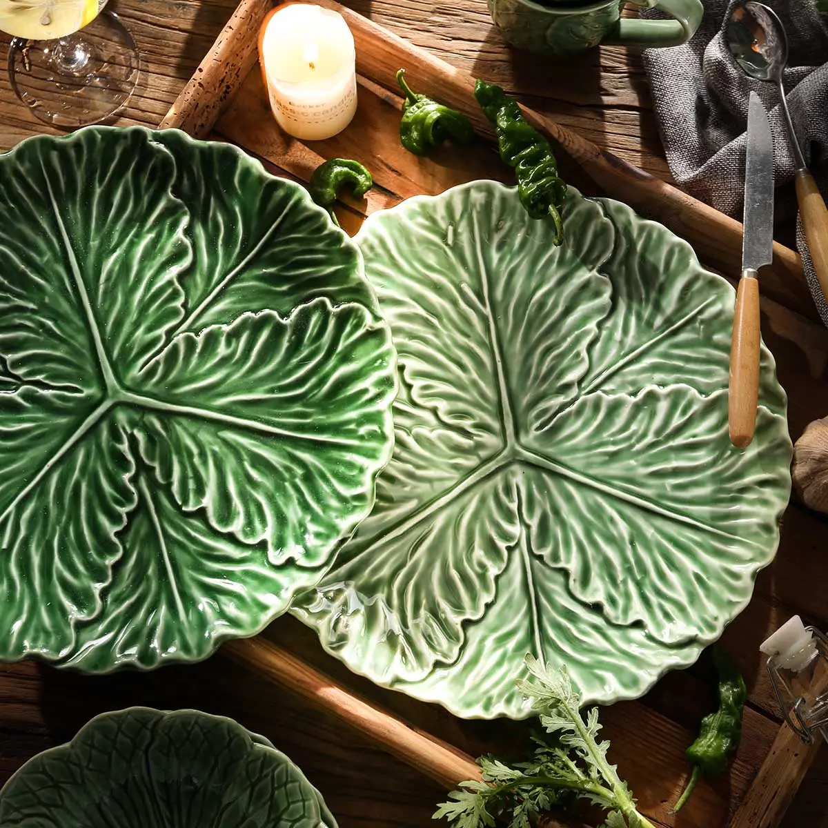 Porcelain Leaf Shaped Plates Wholesale, Dinner Plate In Bulk-2