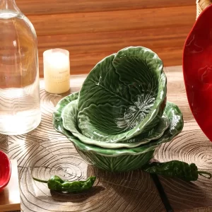 Veggie Shape Wholesale Ceramic Serving Bowls For Salad, Soup-2
