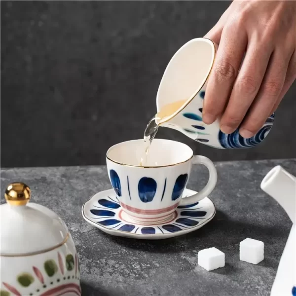 Artistic Ceramic Cup & Teapots Bulk, Wholesale Tea Sets-1