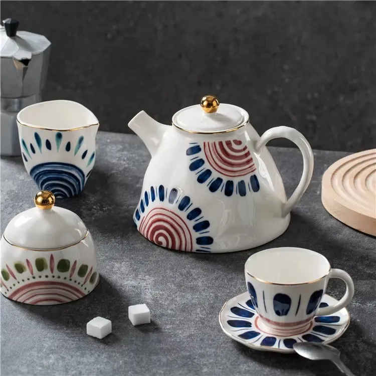 Artistic Ceramic Cup & Teapots Bulk, Wholesale Tea Sets-2