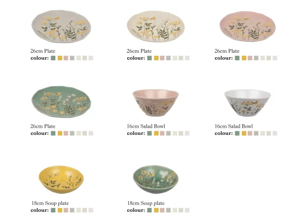 Floral Embossed Wholesale Dinner Plates For Catering & Event-7