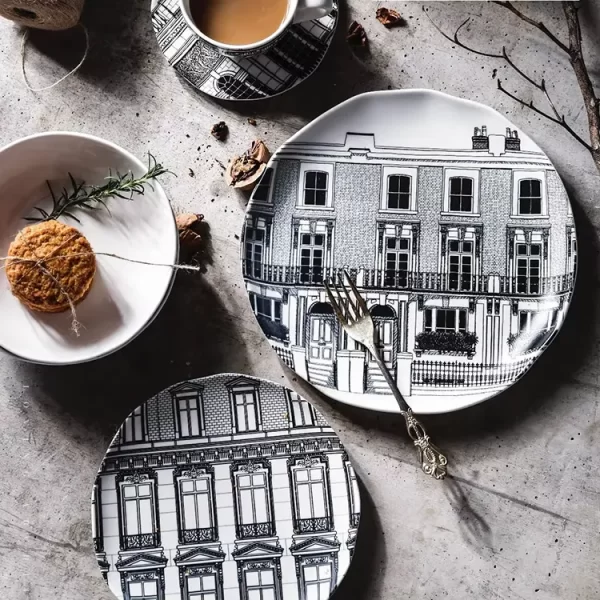 Modern Ceramic Plate Wholesale, Restaurant Serving Dish Bulk-5