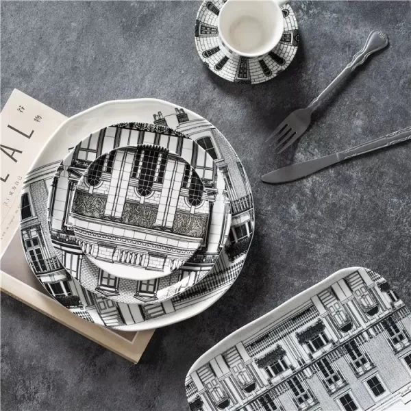 Modern Ceramic Plate Wholesale, Restaurant Serving Dish Bulk-7
