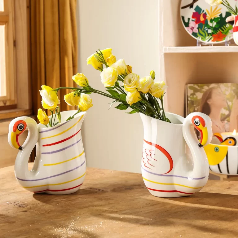 Parrot Shaped Ceramic Vases In Bulk, Unique Vases Wholesale-2