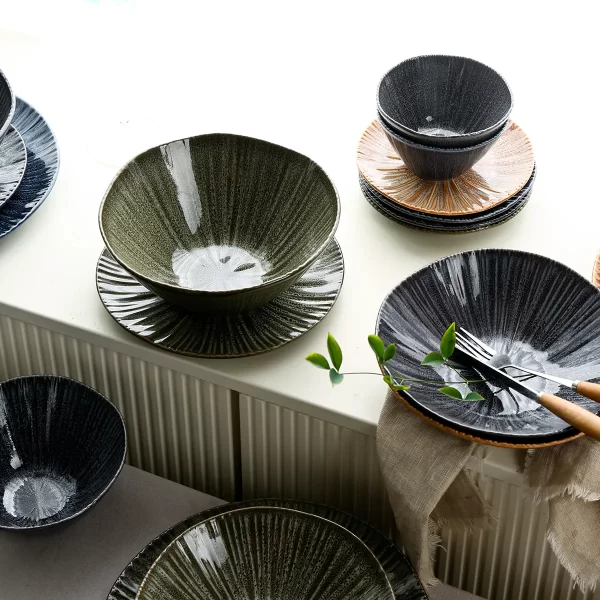 Restaurant Supply Dinnerware Sets, Plate Bowl Cup Set Bulk-10
