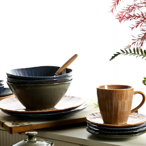 Restaurant Supply Dinnerware Sets, Plate Bowl Cup Set Bulk-2