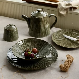 Restaurant Supply Dinnerware Sets, Plate Bowl Cup Set Bulk-6