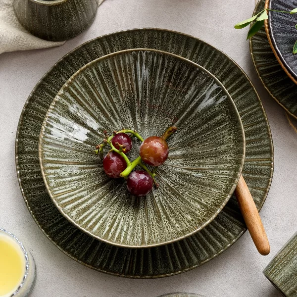 Restaurant Supply Dinnerware Sets, Plate Bowl Cup Set Bulk-8