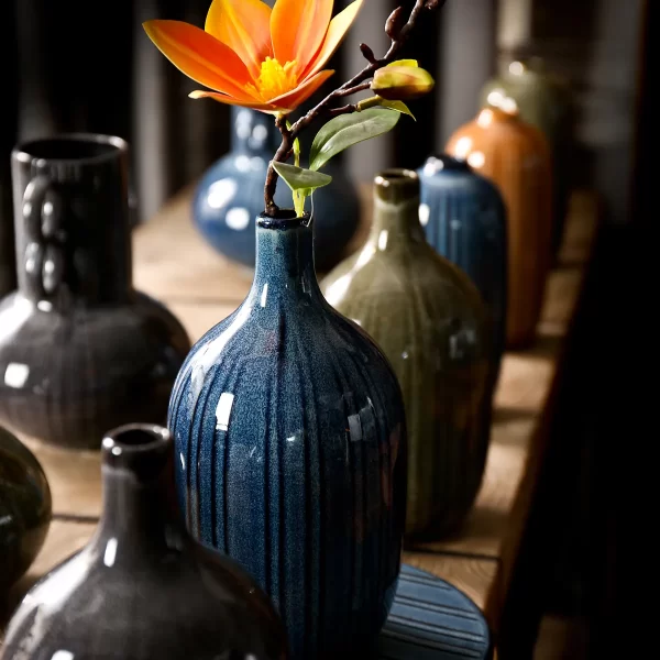 Tall Ceramic Vase Wholesale, Factory Supply Dark Color Vases-3