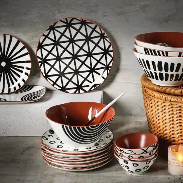 Unique Bulk Dinnerware Plates, Aesthetics Porcelain Plates-5