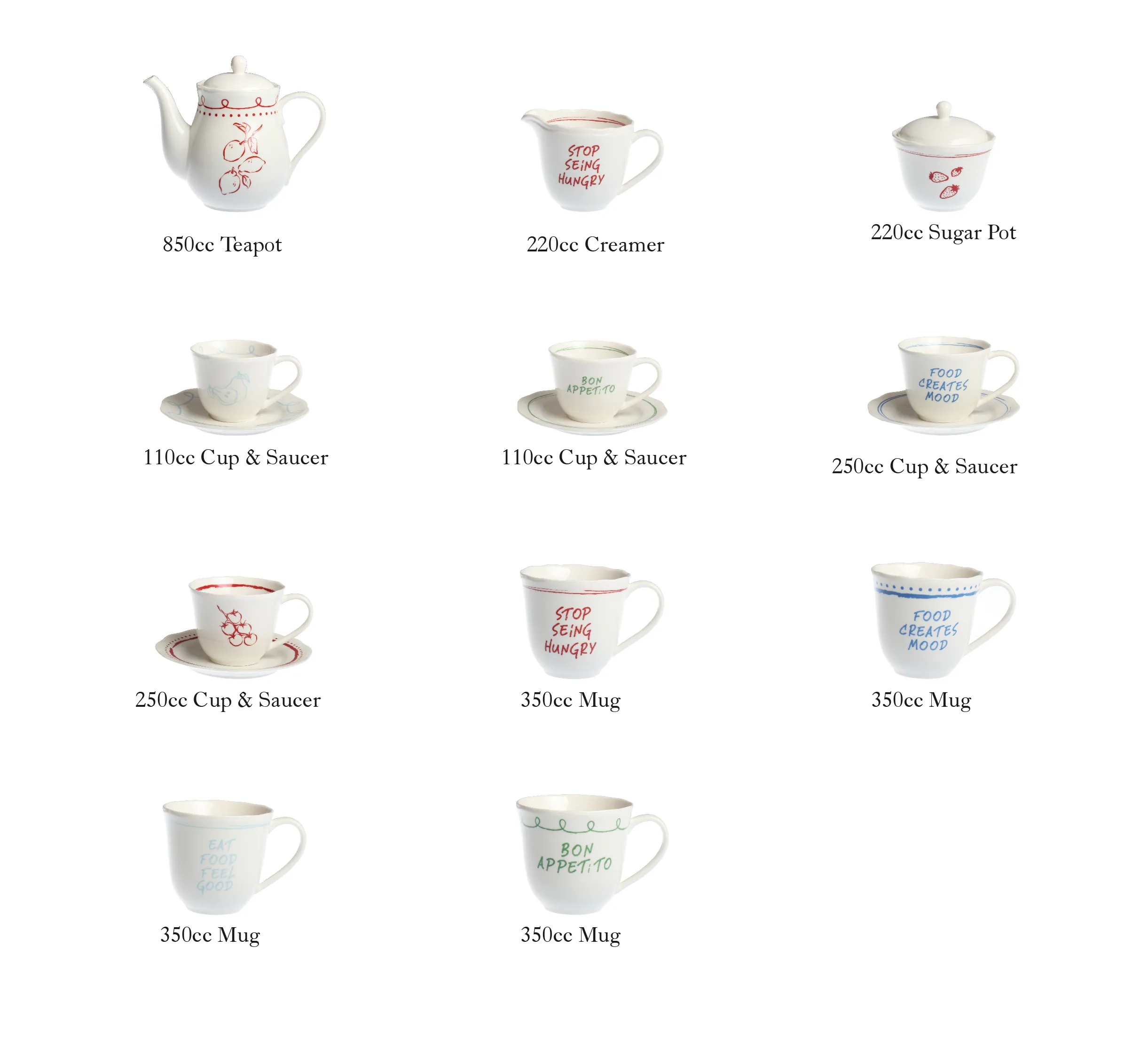 Wholesale Casual Dinnerware Sets, Fruit Pattern Crockery-10