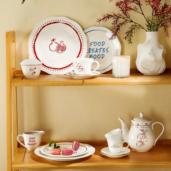 Wholesale Casual Dinnerware Sets, Fruit Pattern Crockery-8