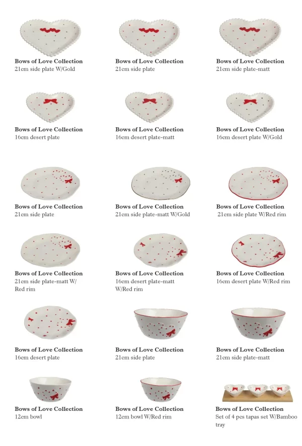Heart Shape Snack Bowl Wholesale, Porcelain Serving Bowls-3