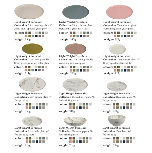 Lightweight Bulk Dishes, Durable Porcelain Plates Wholesale-3