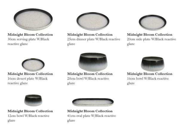 Wholesale Dinner Plates Sets, Gradient Glossy Ceramic Plates-1