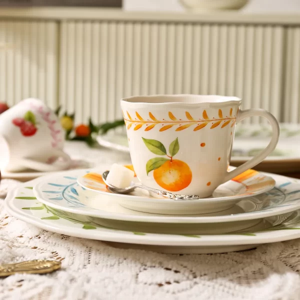 Wholesale Dinner Service Sets, Fruit Pattern Crockery Bulk-1