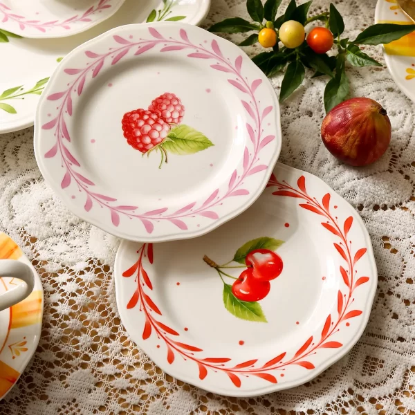 Wholesale Dinner Service Sets, Fruit Pattern Crockery Bulk-7