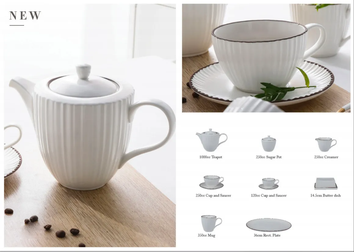 Brown Rim White Dinnerware Wholesale with Unbeatable Price-10