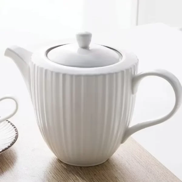 Brown Rim White Dinnerware Wholesale with Unbeatable Price-2