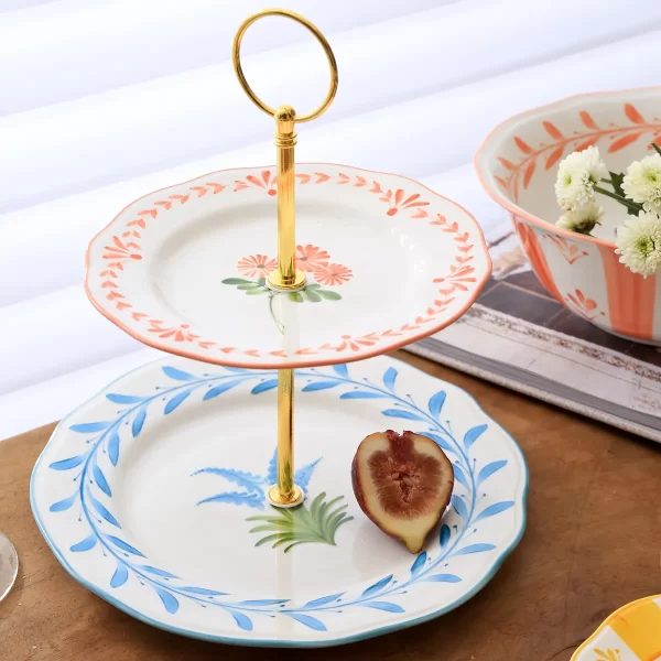 Colorful Dinner Set Wholesale, Hand-Painted Flower Tableware-5