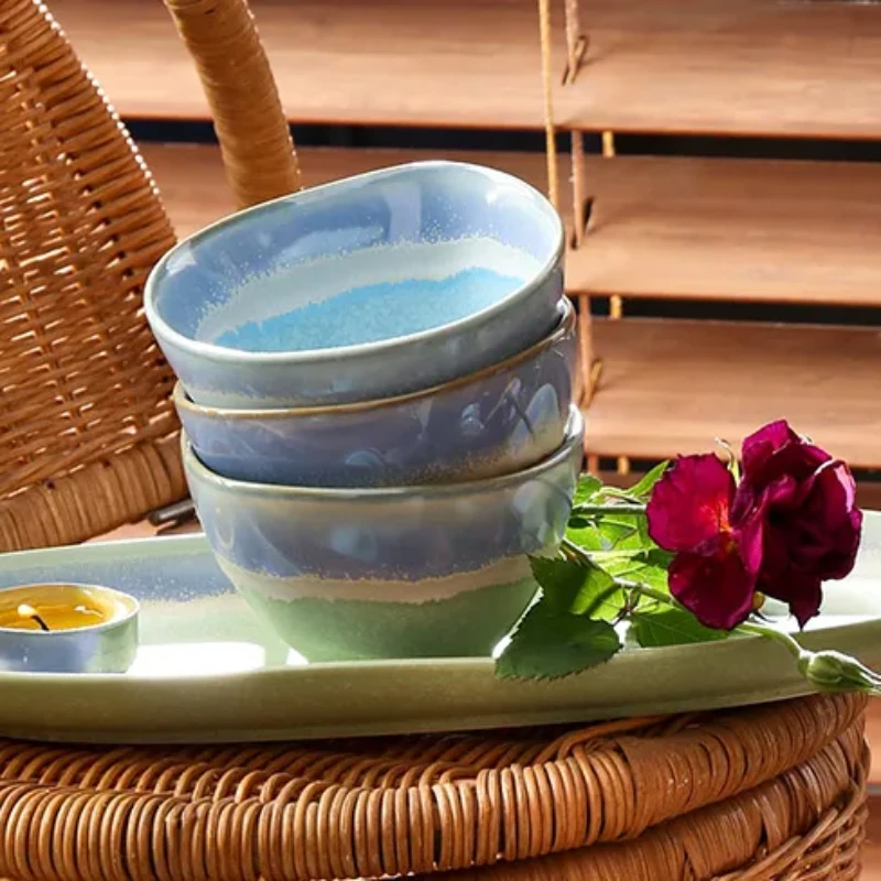 Refined Small Serving Bowls Bulk, Colorful Ceramic Bowls-1