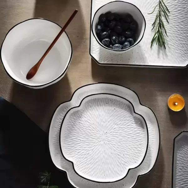 Wholesale Square Dinnerware Sets, Catering Serving Crockery-2