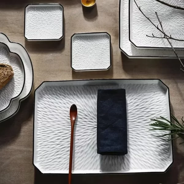 Wholesale Square Dinnerware Sets, Catering Serving Crockery-7