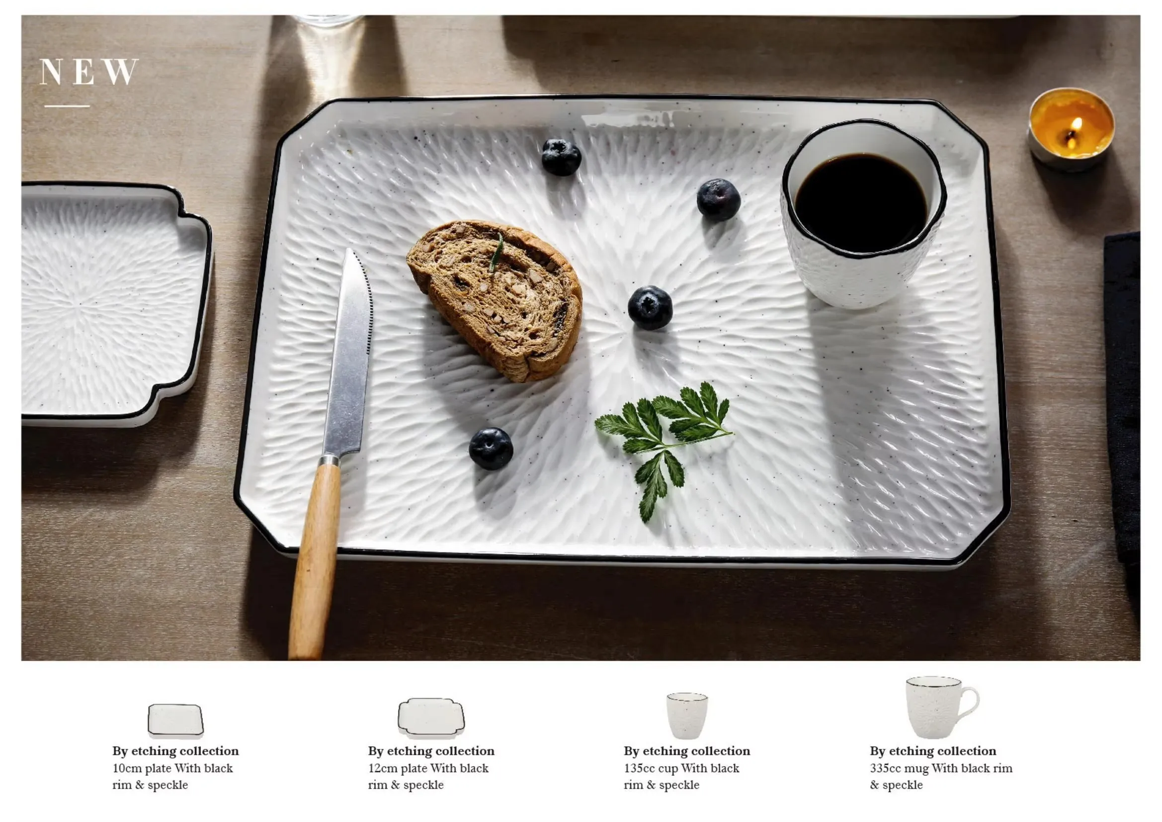 Wholesale Square Dinnerware Sets, Catering Serving Crockery-8