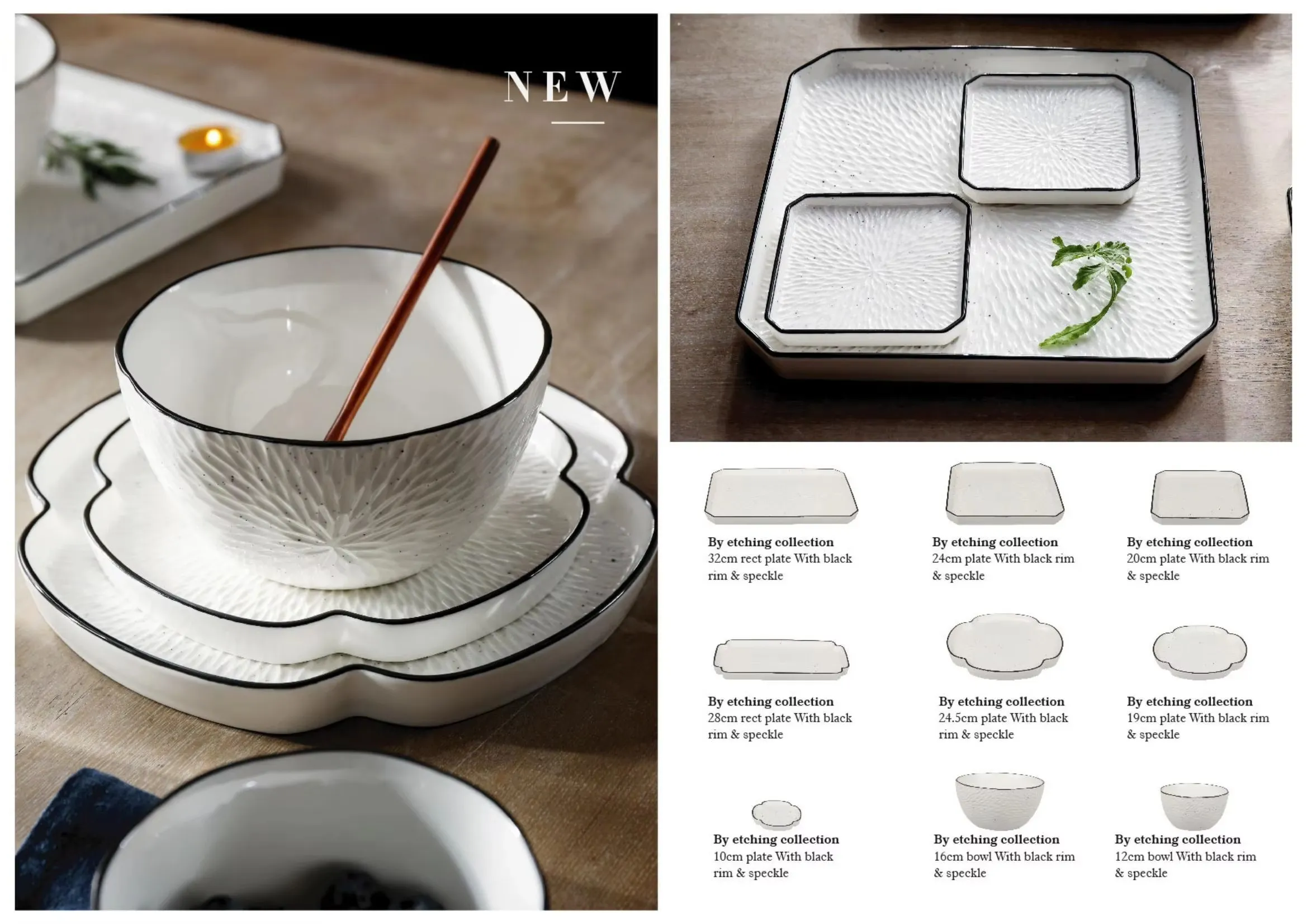 Wholesale Square Dinnerware Sets, Catering Serving Crockery-9