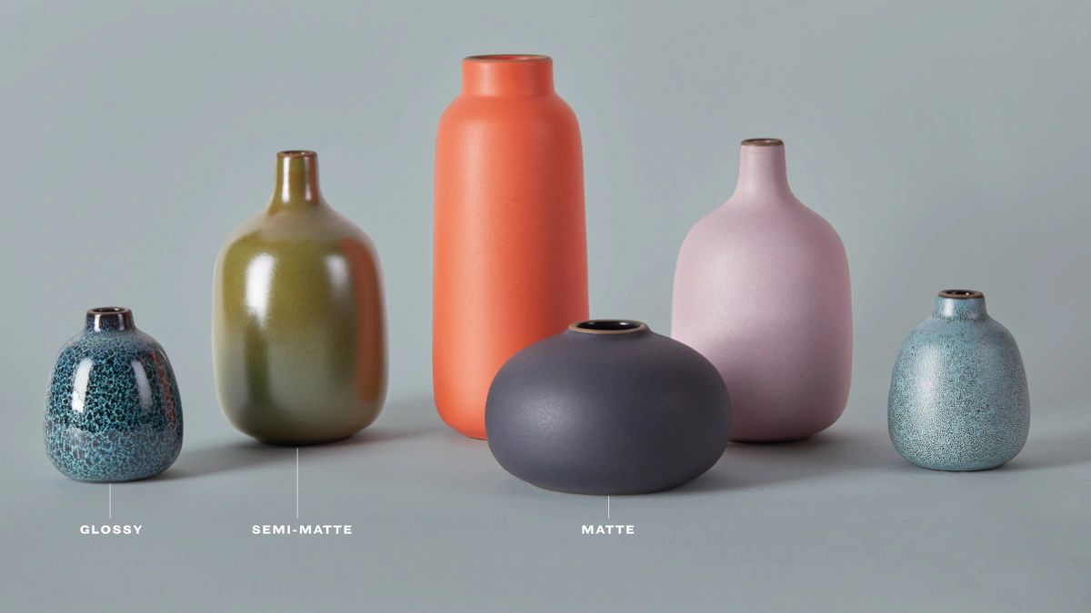 Glossy Glaze vs. Matte Glaze vs. Satin Glaze
