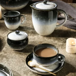 Kiln-Fired Gradient Bulk Tea Set, Wholesale Cup, Mug, Teapot-1