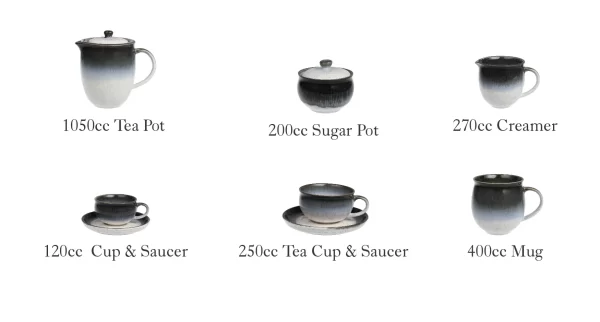Kiln-Fired Gradient Bulk Tea Set, Wholesale Cup, Mug, Teapot-3